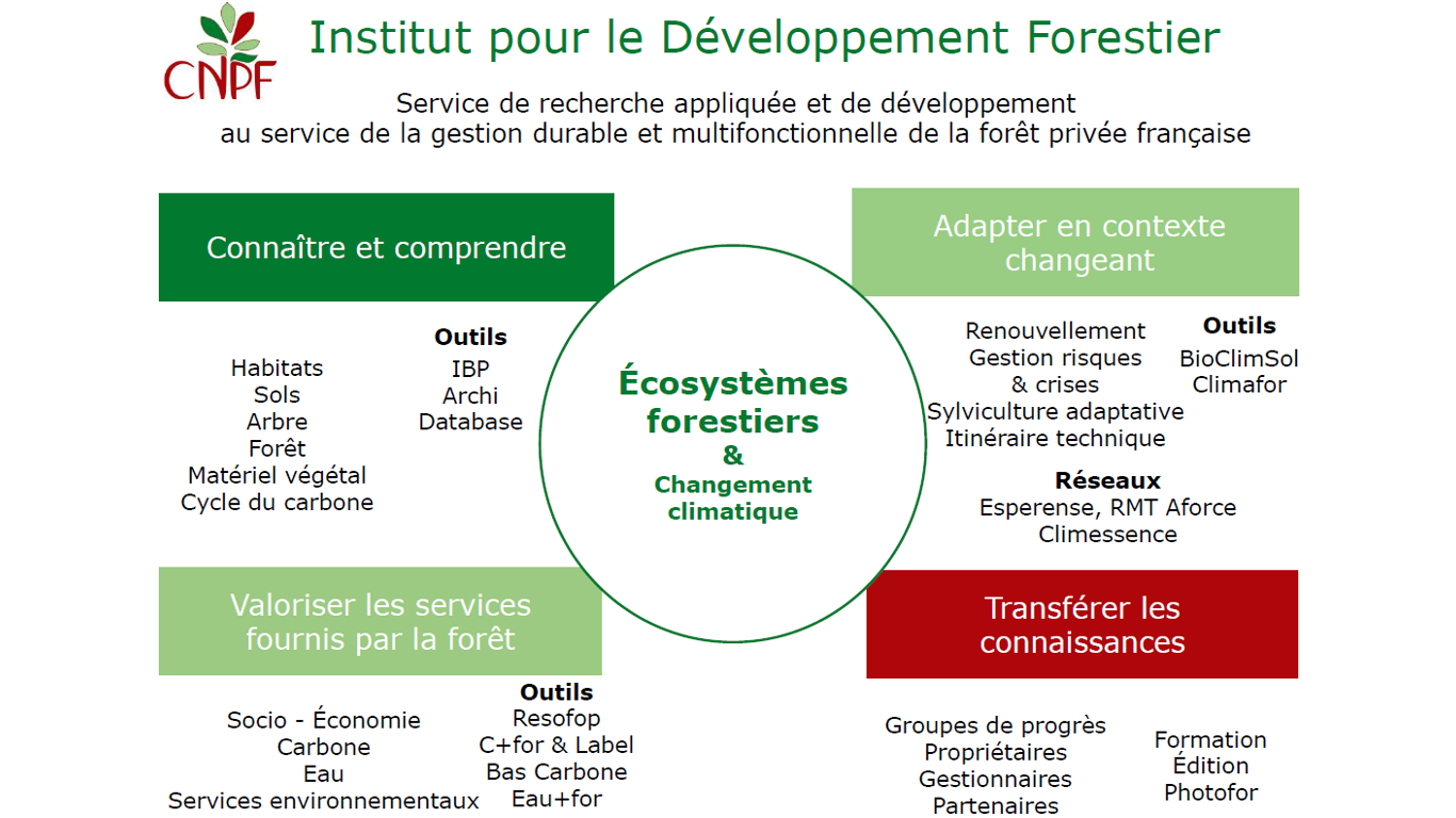 Les priorités de R&D au CNPF